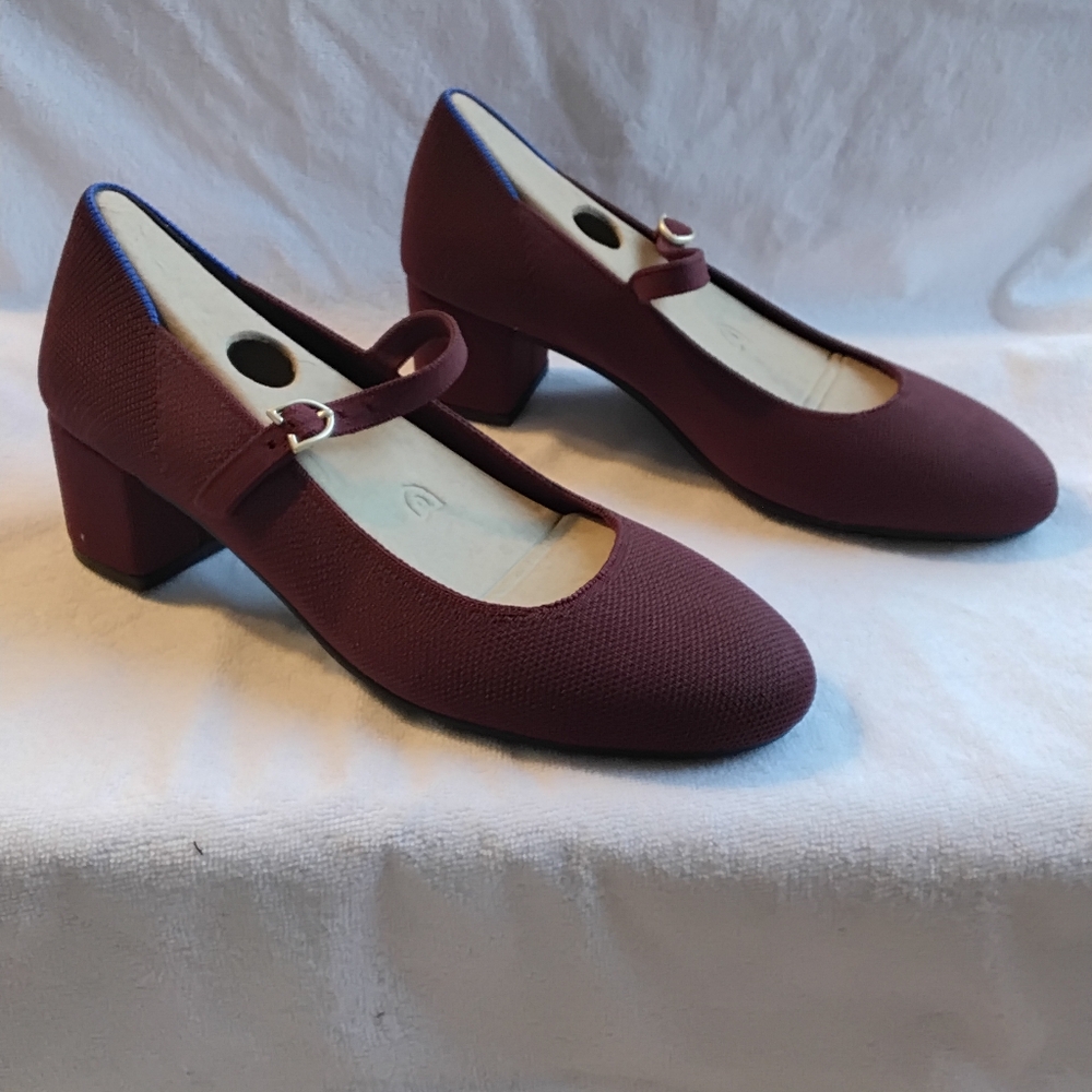 The Mary Jane Heel in Wine Red  - Picture 4 of 5